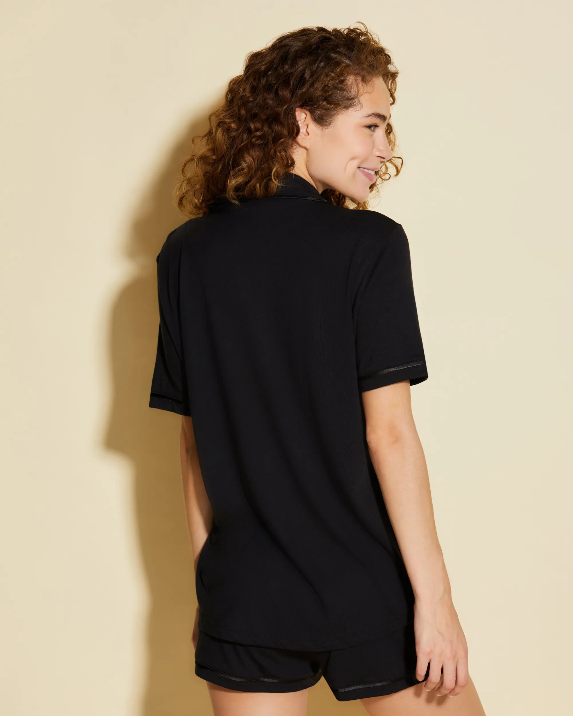 Cosabella Bella Short Sleeve Top & Boxer Pajama Set
