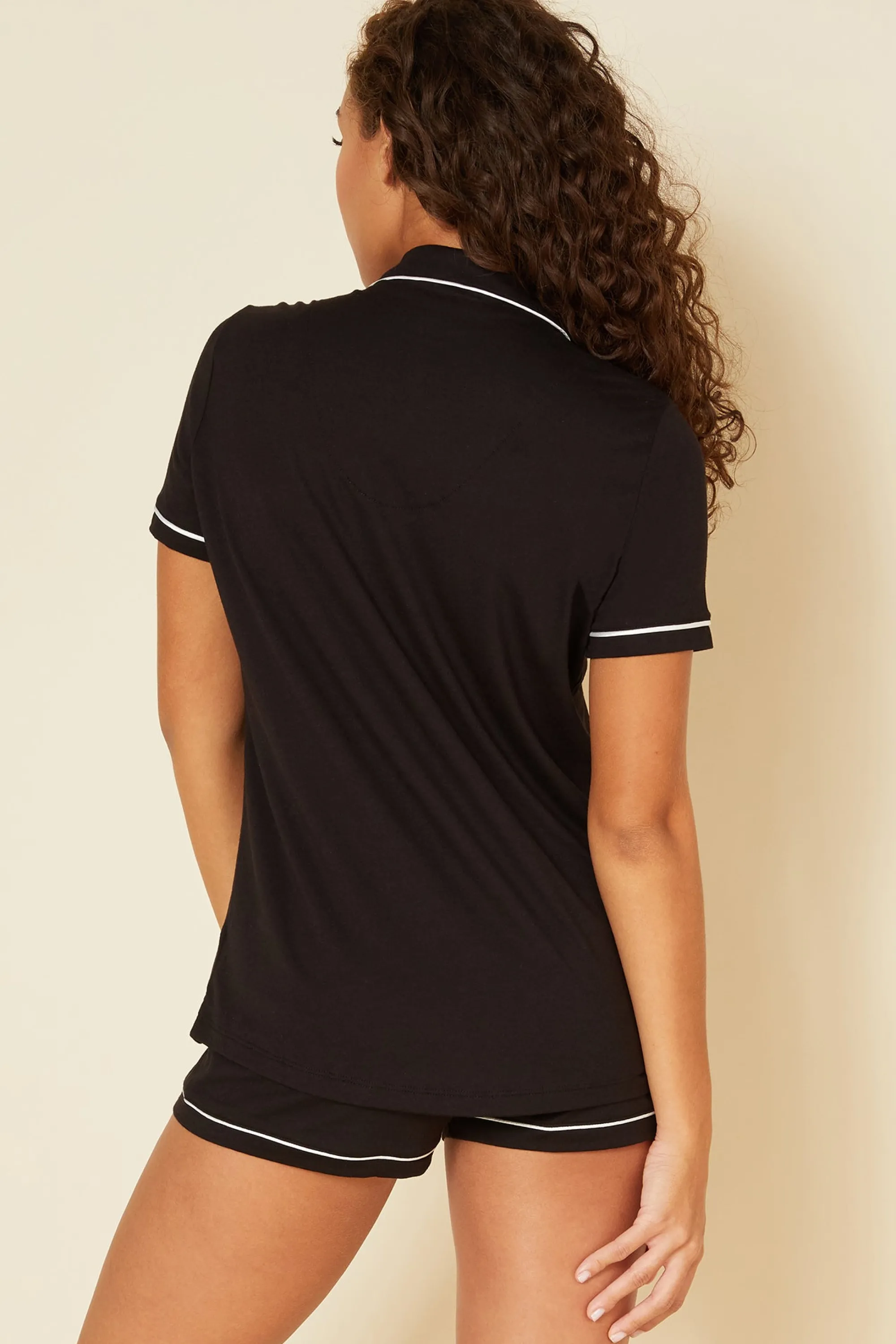 Cosabella Bella Short Sleeve Top & Boxer Pajama Set