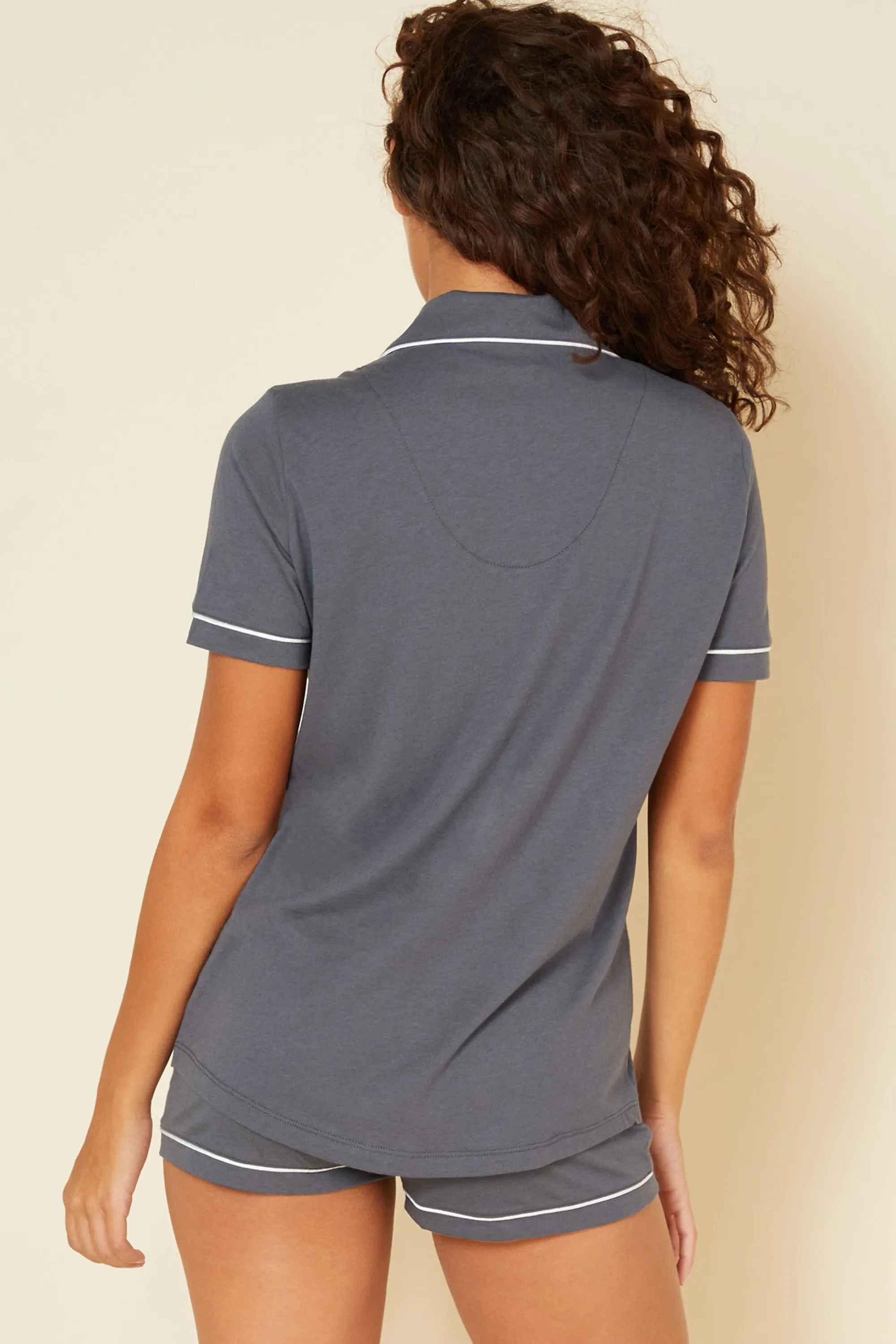 Cosabella Bella Short Sleeve Top & Boxer Pajama Set